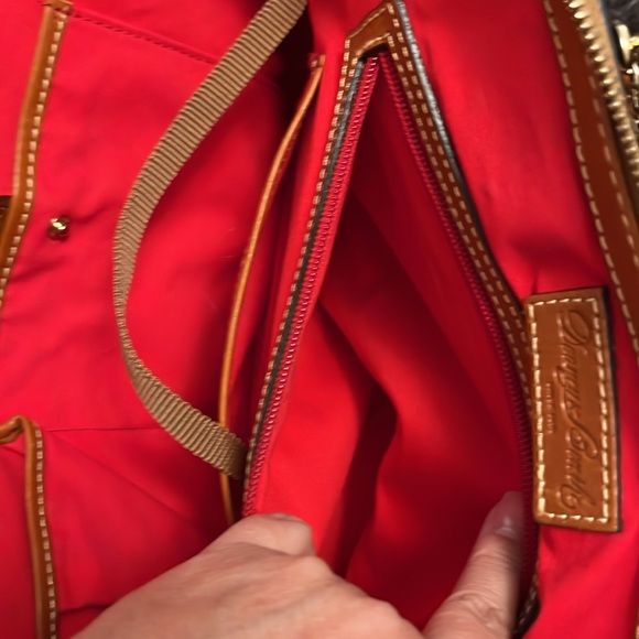 Dooney & Bourke Gray Lavender Pebble Grain Leather Zip Top Handle Satchel Bag - Picture 12 of 16